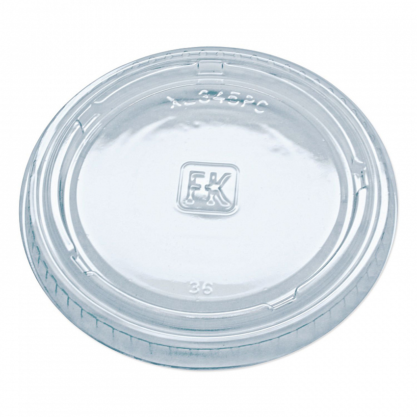 Portion Cup Lids, Fits 3.25 oz to 5.5 oz Portion Cups, Plastic, Clear, 2,500/Carton (XL345PC)