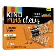 KIND Minis Chewy, Peanut Butter, 0.81 oz 10/Pack (27895)