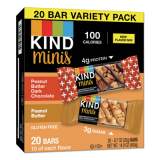 KIND Minis, Peanut Butter Dark Chocolate Peanut Butter, 0.7 oz, 20/Pack (27967)
