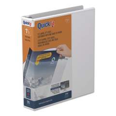 Stride QuickFit Round-Ring View Binder, 3 Rings, 1.5" Capacity, 11 x 8.5, White (88020)