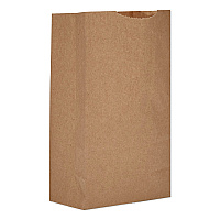 Grocery Paper Bags, 3# Size, Extra-Heavy-Duty, 50# Basis Weight, 4.74" x 2.91" x 8.66", Kraft, 500/Bundle (GX3500)