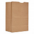 Grocery Paper Bags, 1/6 BBL Size, 57# Basis Weight, 12