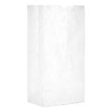 General Grocery Paper Bags, 30 lbs Capacity, #4, 5"w x 3.33"d x 9.75"h, White, 500 Bags (GW4500)