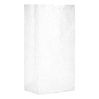 Grocery Paper Bags, 4# Size, 30# Basis Weight, 5" x 3.13" x 9.88", White, 500/Bundle (GW4500)