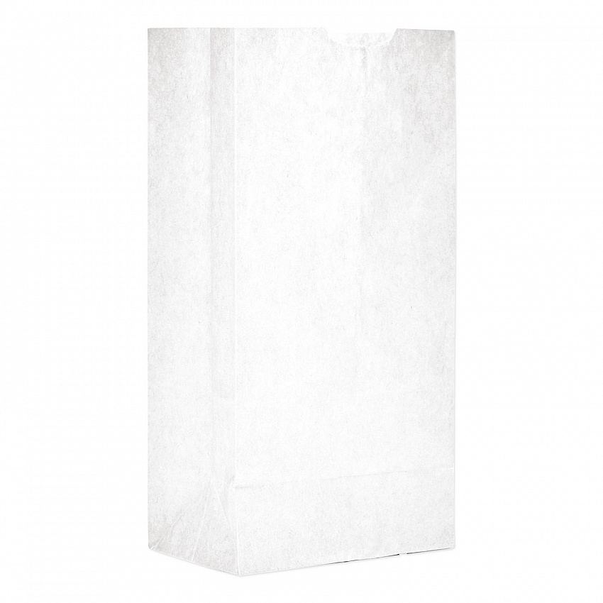 Grocery Paper Bags, 4# Size, 30# Basis Weight, 5" x 3.13" x 9.88", White, 500/Bundle (GW4500)