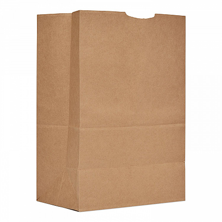 Grocery Paper Bags, 1/6 BBL Size, Heavy-Duty, 52# Basis Weight, 12