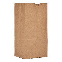 Grocery Paper Bags, 1# Size, 30# Basis Weight, 3.5" x 2.25" x 6.63", Kraft, 500/Bundle (GK1500)
