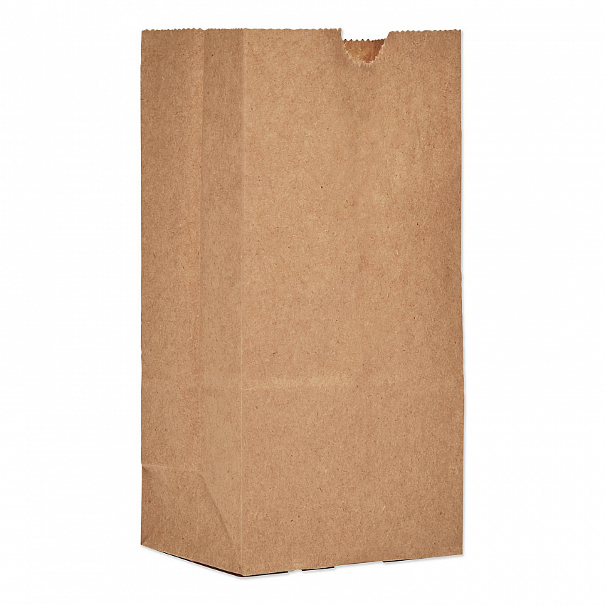 Grocery Paper Bags, 1# Size, 30# Basis Weight, 3.5" x 2.25" x 6.63", Kraft, 500/Bundle (GK1500)