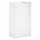 Grocery Paper Bags, 2# Size, 30# Basis Weight, 4.31" x 2.44" x 7.88", White, 6,000/Bundle (GW2)