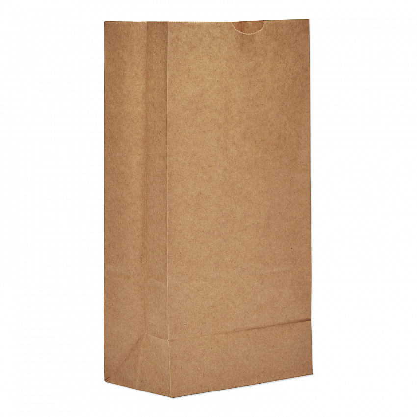 Grocery Paper Bags, 8# Size, 35# Basis Weight, 6" x 3.88" x 12.5", Kraft, 500/Bundle (GK8500)