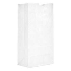 General Grocery Paper Bags, 40 lbs Capacity, #20, 8.25"w x 5.94"d x 16.13"h, White, 500 Bags (GW20500)