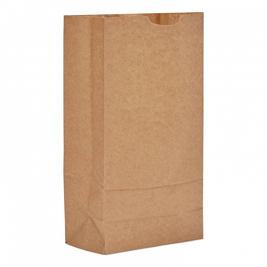 Grocery Paper Bags, 10# Size, 35# Basis Weight, 7" x 4.38" x 13.75", Kraft, 2,000/Bundle (GK10)