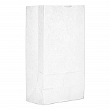 Grocery Paper Bags, 12# Size, 40# Basis Weight, 7" x 4.38" x 13.75", White, 500/Bundle (GW12500)