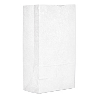 Grocery Paper Bags, 12# Size, 40# Basis Weight, 7" x 4.38" x 13.75", White, 500/Bundle (GW12500)