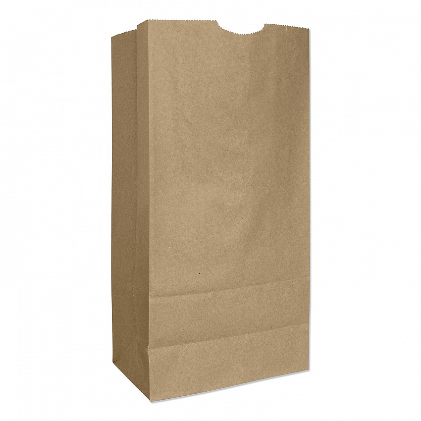 Grocery Paper Bags, 16# Size, Heavy-Duty, 50# Basis Weight, 7.75" x 4.75" x 16", Kraft, 500/Bundle (GH16)