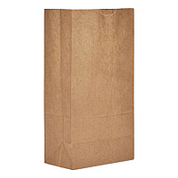 Grocery Paper Bags, 5# Size, Extra-Heavy-Duty, 50# Basis Weight, 5.25" x 3.38" x 10.94", Kraft, 500/Bundle (GX5500)