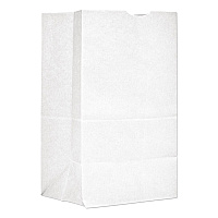 Grocery Paper Bags, 20# Squat Size, 40# Basis Weight, 8.13" x 5.88" x 12.5", White, 500/Bundle (GW20S500)