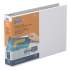 Stride QuickFit Landscape Spreadsheet Round Ring View Binder, 3 Rings, 1.5" Capacity, 11 x 8.5, White (97120)