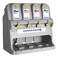 Command Center Dispensing System, 4 Button Dispenser, 27.5 x 17 x 27.5, Gray (5055764)