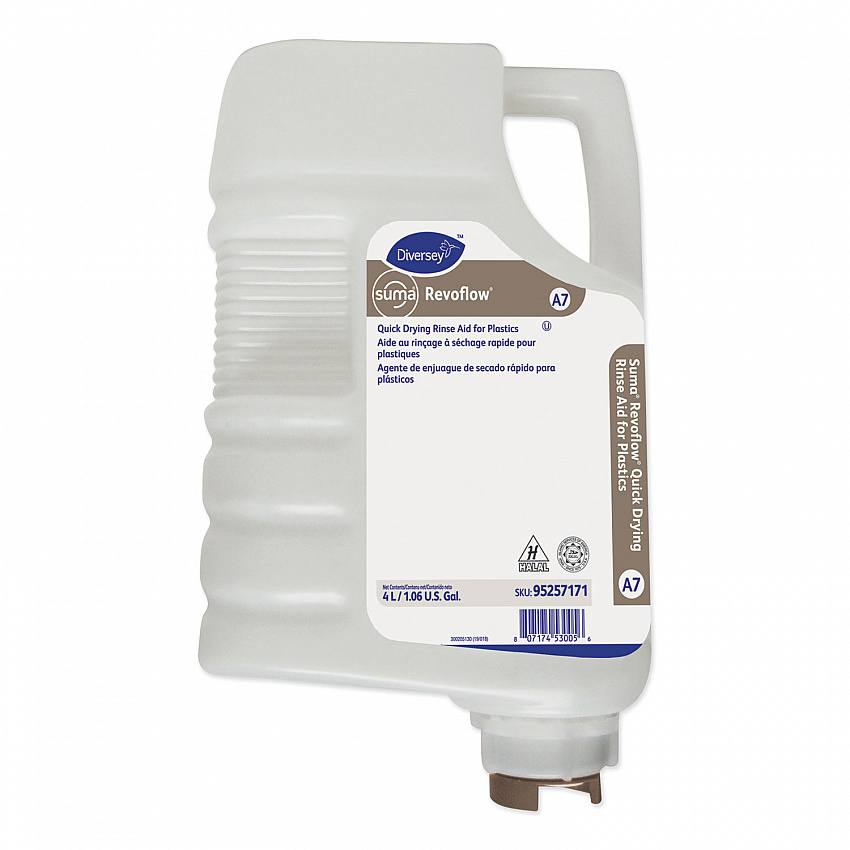 Suma Revoflow Quick Drying Rinse Aid, Unscented, 4 L Revoflow (95257171)