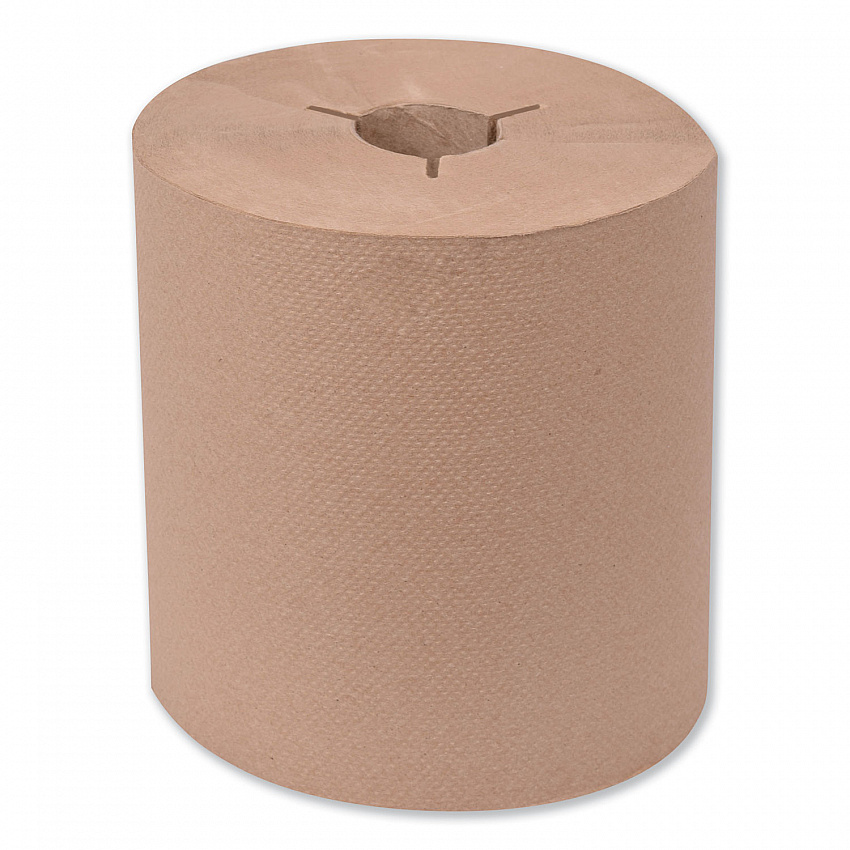 Universal Hand Towel Roll, Notched, 1-Ply, 8" x 630 ft, Natural, 6 Rolls/Carton (8031500)