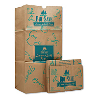 Lawn/Leaf Bags, Self-Standing, Open-Face, 30 gal, 16" x 35", Kraft, 50/Box (RBR30105BO)