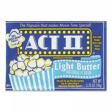 Microwave Popcorn, Light Butter, 2.75 oz Bag, 36/Carton (GOV23243)