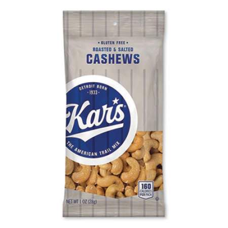 Kar's Nut Snacks, Salted Cashews, 1 oz Packets, 30/Carton (08381)