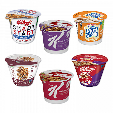 Breakfast Cereal - Single Serve, Classic Wellness Assortment, 2.2 oz Cup, 60/Carton (5X0404)