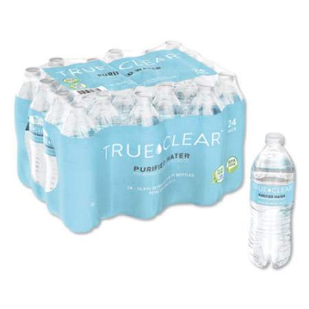 True Clear Purified Bottled Water, 16.9 oz Bottle, 24 Bottles/Carton (TRC05L24CT)