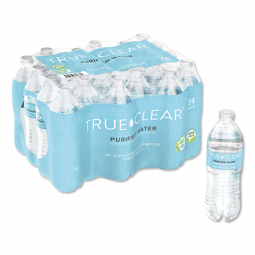 Purified Bottled Water, 16.9 oz Bottle, 24 Bottles/Carton (TRC05L24CT)