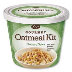 N'Joy Gourmet Oatmeal Kit, Orchard Spice, 2.55 oz Cup, 8/Carton (40774)