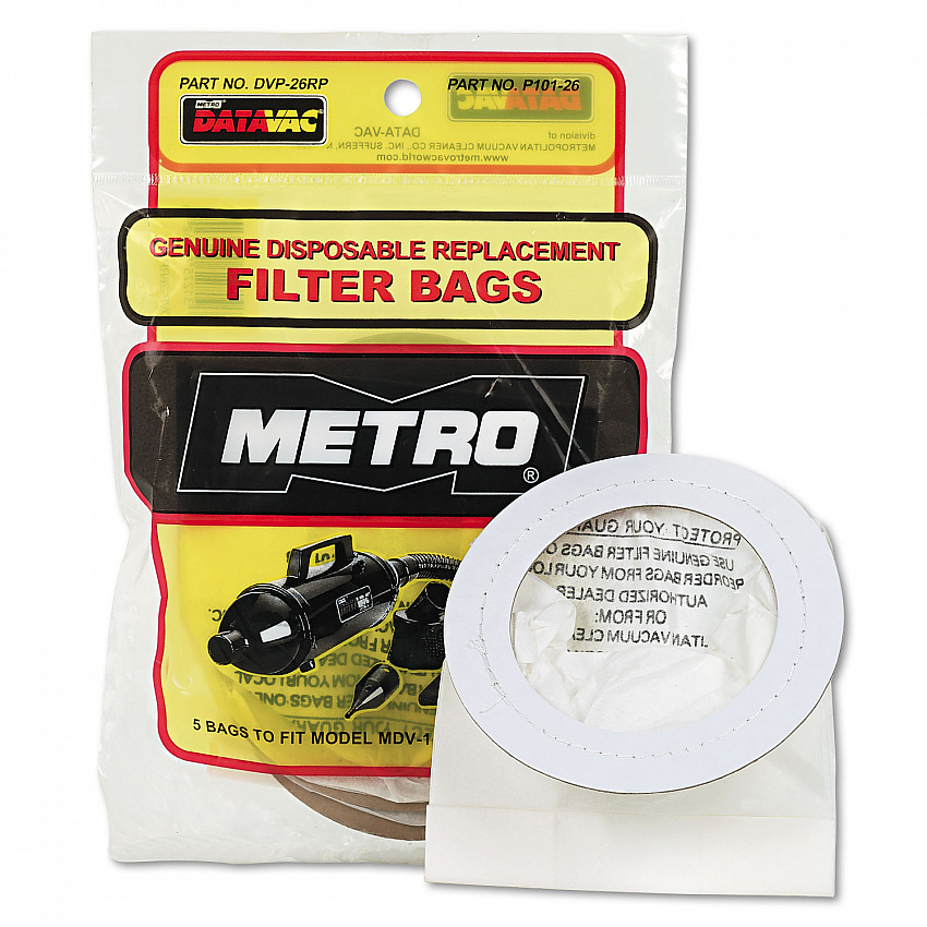 Replacement Bags for Handheld Steel Vacuum/Blower, 5/Pack (DVP26RP)