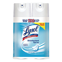 Disinfectant Spray, Crisp Linen Scent, 12.5 oz Aerosol Spray, 2/Pack, 6 Pack/Carton (89946)