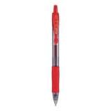 Pilot G2 Premium Gel Pen, Retractable, Bold 1 mm, Red Ink, Smoke Barrel, Dozen (31258)