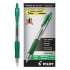 Pilot G2 Premium Gel Pen, Retractable, Extra-Fine 0.5 mm, Green Ink, Smoke Barrel, Dozen (31005)