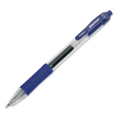 AbilityOne 7520016473134 SKILCRAFT Gel Pen, Retractable, Fine 0.5 mm, Blue Ink, Clear/Blue Barrel, Dozen