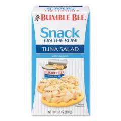 Bumble Bee Snack on the Run Tuna Salad with Crackers, 3.5 oz Pack, 12/Carton (618556)