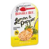 Bumble Bee Ready to Enjoy Seasoned Tuna, Lemon and Pepper, 2.5 oz Pouch, 12/Carton (24324249)