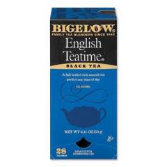 Bigelow English Teatime Black Tea, 0.08 oz Tea Bag, 28/Box (913720)