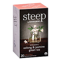 steep Tea, Oolong and Jasmine Green, 0.06 oz Tea Bag, 20/Box (RCB17714)