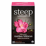 steep Tea, Rooibos Hibiscus Herbal Tea, 0.08 oz Tea Bag, 20/Box (RCB17713)