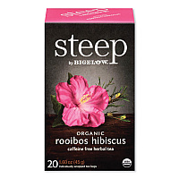 steep Tea, Rooibos Hibiscus Herbal Tea, 0.08 oz Tea Bag, 20/Box (RCB17713)