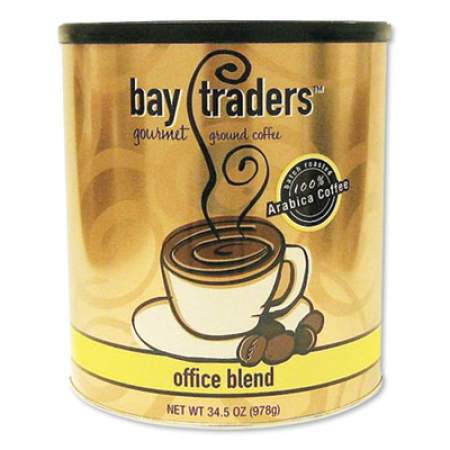 bay traders Office Blend Ground Coffee, 34.5 oz Can (639646)