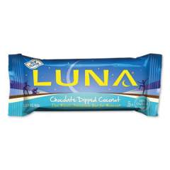LUNA Bar Whole Nutrition Bar, Chocolate Coconut, 1.69 oz Bar, 15 Bars/Box (470945)