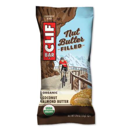 CLIF Bar Nut Butter Filled Energy Bar, Coconut Almond Butter, 1.76 oz Bar, 12 Bars/Box (CCC56802)