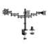 Alera AdaptivErgo Pole-Mount Triple Arm for 27" Monitors, 360 deg Rotation, +45/-45 deg Tilt, 45 deg Pan, Black, Supports 17.6 lb (AEMA3B)