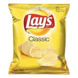 Lay's Regular Potato Chips, 1.5 oz Bag, 64/Carton (2347002)