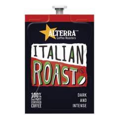 ALTERRA Coffee Freshpack Pods, Italian Roast, Dark Roast, 0.23 oz, 100/Carton (1952578)