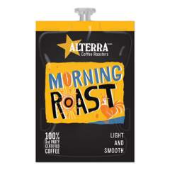 ALTERRA Coffee Freshpack Pods, Morning Roast, Light Roast, 0.2 oz, 100/Carton (1952582)